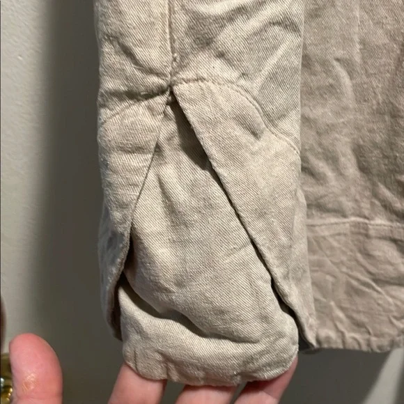 For Cynthia Tan Mini Dress with Puff Sleeves and Crew Neck Rounded Bottom Detail - Picture 6 of 15